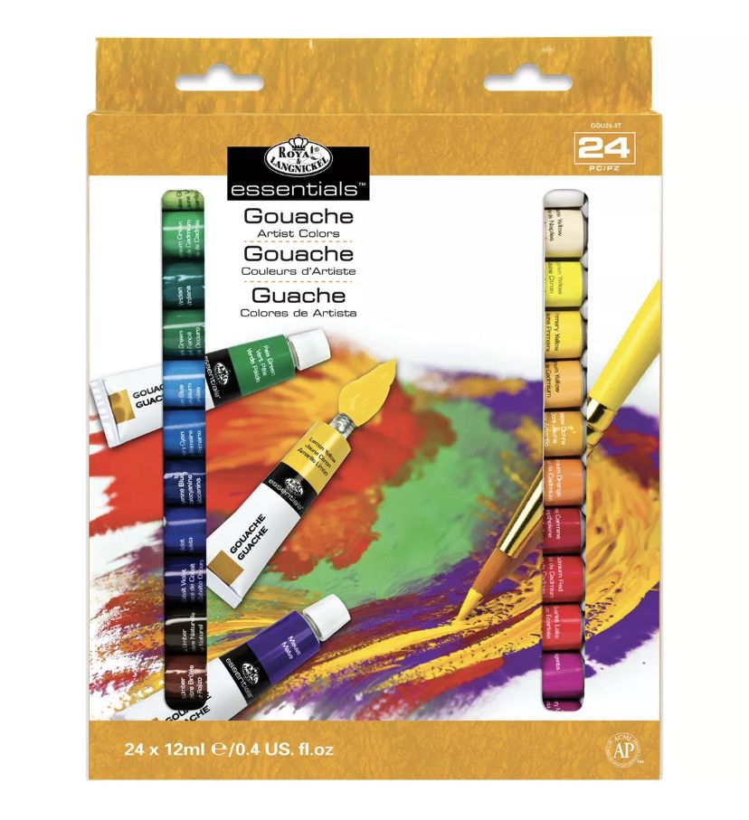 Royal & Langnickel Essentials Gouache Artist Colors 24pcs set