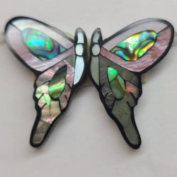 RARE IRIDESCENT ABALONE BUTTERFLY 