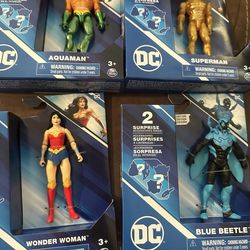 New set of 4 DC action figures