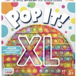 Pop It! XL 9 in-The Jumbo Never-Ending Bubble Popping Game, Tie Dye, Kids Fidget