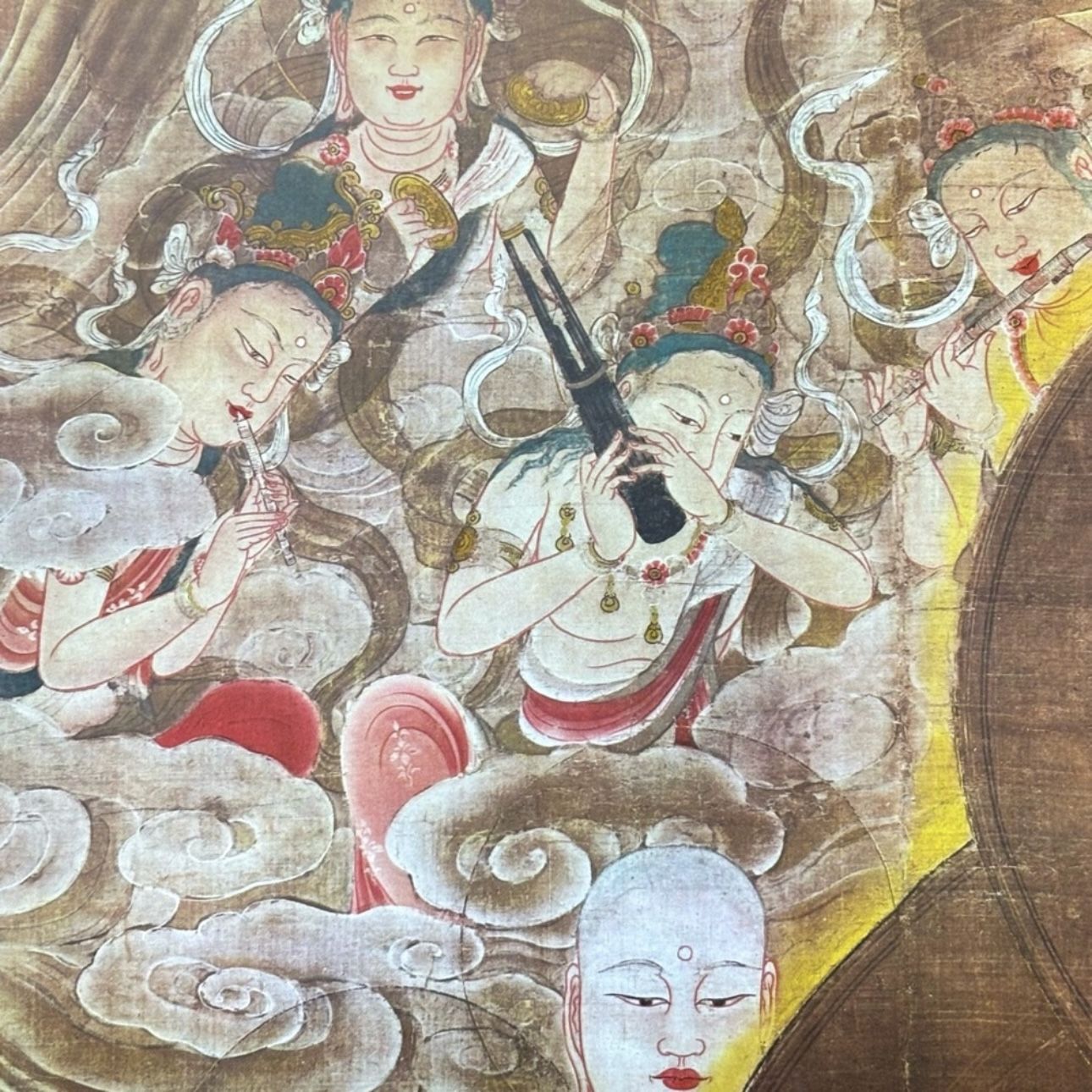 Raigò of Amida Original Vintage Fine Art Print Poster Japan 1960’s Collectible Japanese Buddhist Antique Heian Period Koya Wakayama