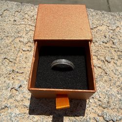 Silver Moissanite Ring 