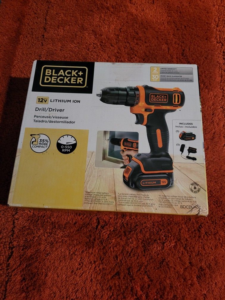 Black And Decker Drill, Driver