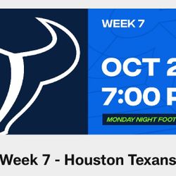 Seahawks vs Texans, MNF, 2 tickets ($250 Per, $600 Pair)