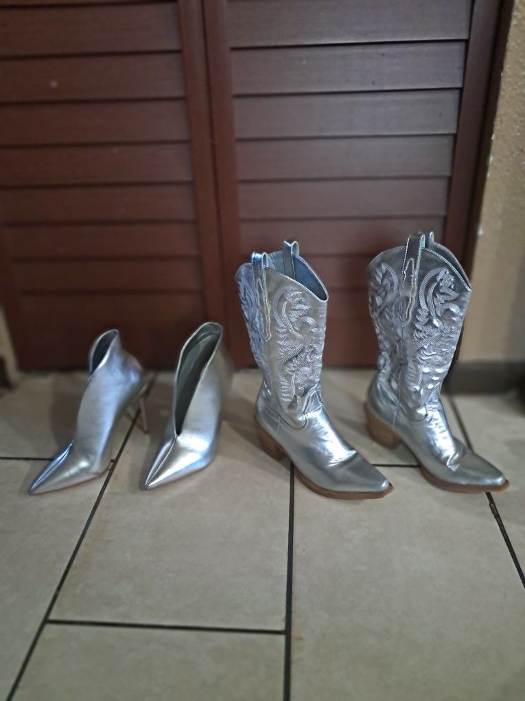 Boots On The Ground-Cute Boots 2 Pair