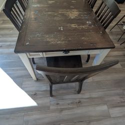 Kitchen Table And Six Chairs