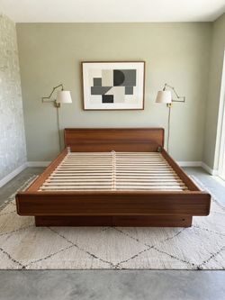 Teak King Bed frame made by Sun Cabinet Co