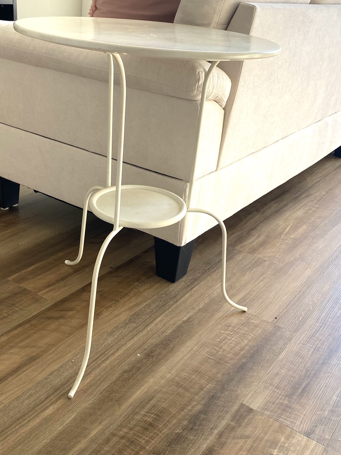 Cream End Table/Night Stand