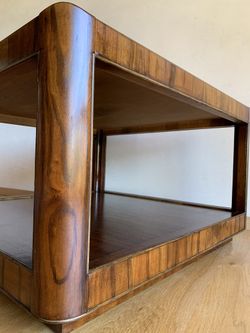 MID CENTURY MODERN Rosewood Coffee Table RETRO VINTAGE Two tier GORGEOUS