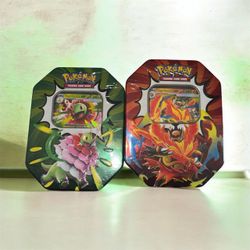 Pokémon TCG Mega Meganium & Mega Emboar EX Tin Set