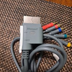 Microsoft X Box 360 6 Ft S Video Composite AV/RCA Cable Cord 
