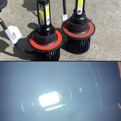 H13 9008 6500K 10000 LUMENS BRIGHT WHITE LED LIGHTS LUCES $35