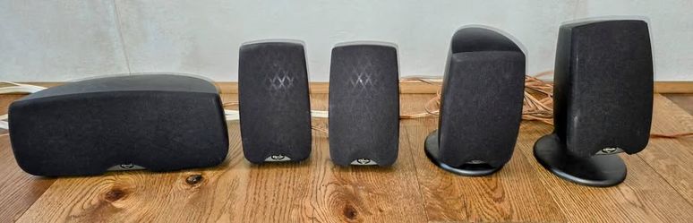Klipsch 5.1 Surround Sound Speaker System With Polk PSW10 Subwoofer And Demon AVR-S570BT Receiver