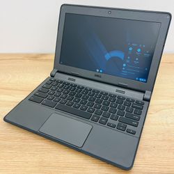 Dell rubberized Chromebook laptop / Intel / SSD / Camera / HDMI / WiFi / Bluetooth / Charger