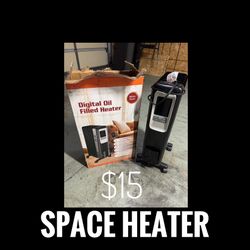 Digital Oil Filled Space Heater – Whole Room, Portable, 1500W 