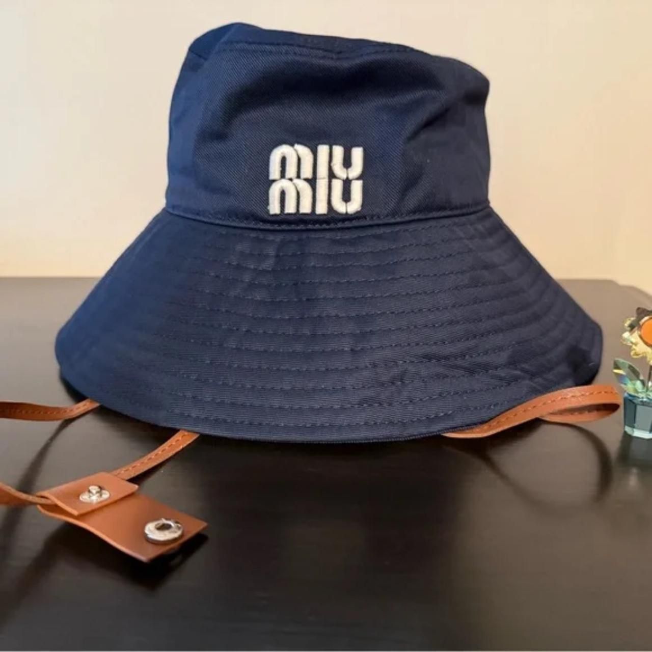 Miu Miu Women's Navy and Blue Hat