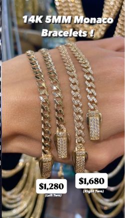 14K 5MM Monaco Bracket