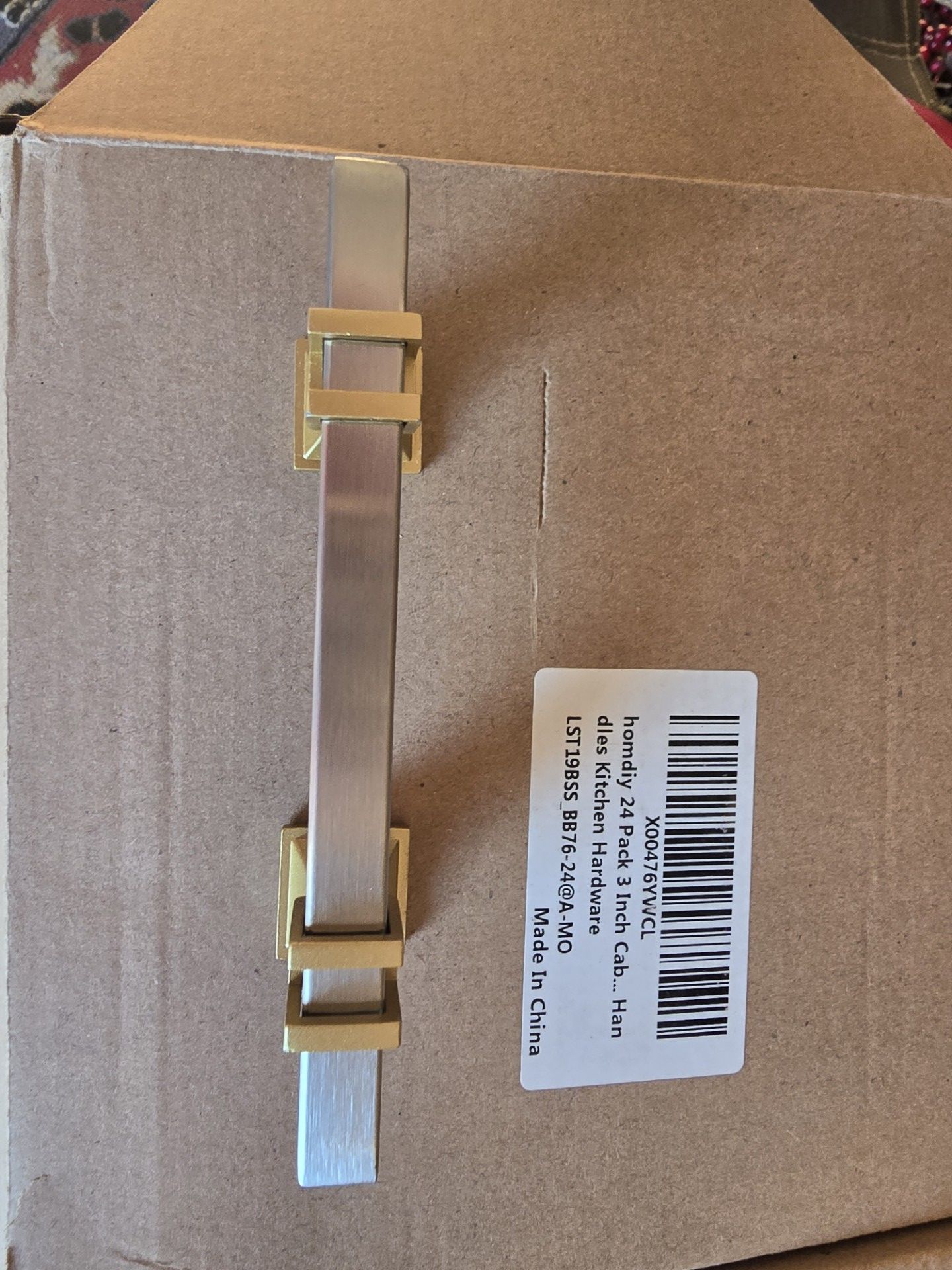 Brand new in box (24) 3 inch cabinet handles