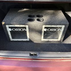 2 - Orion 10” Subwoofers In Bandpass Enclosure 