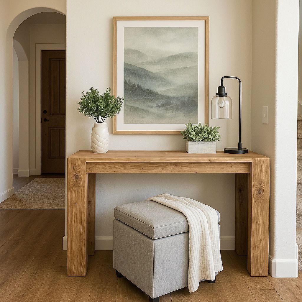 Custom Chunky Leg Desk/ Hall Table