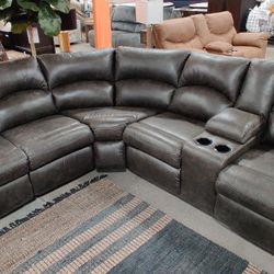 Reclining Sectional In Stock For Immediate Delivery 