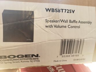 Bogen Speaker/Wall Baffle with Volume Control 