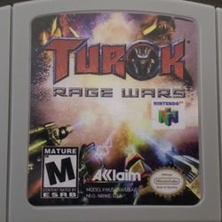 Turok Rage Wars Video Game Cartridge Nintendo 64 N64