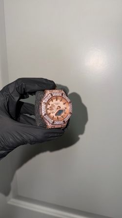 Moissanite Diamond Rose Gold GA2100 Gshock