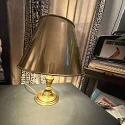 Vintage Levenger Brass Table Lamp 