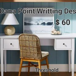 Brand New Dana Point White Writing Desk Threshold 