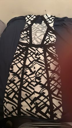 Gently Used Black And White Formal Dress Size Small 