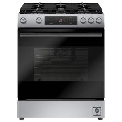 BOSCH 100 SERIES HGF1050MUC Stainless Steel Slide-In Gas Range