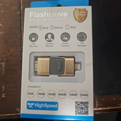 Flash drive  dual storage for ios and pc