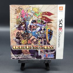 Code Of Princess 3DS Manual Only 