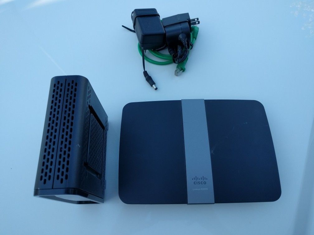 Cable Modem & Dual Band (2.4 & 5ghz) Router (SB6121 & Lynksys E4200)