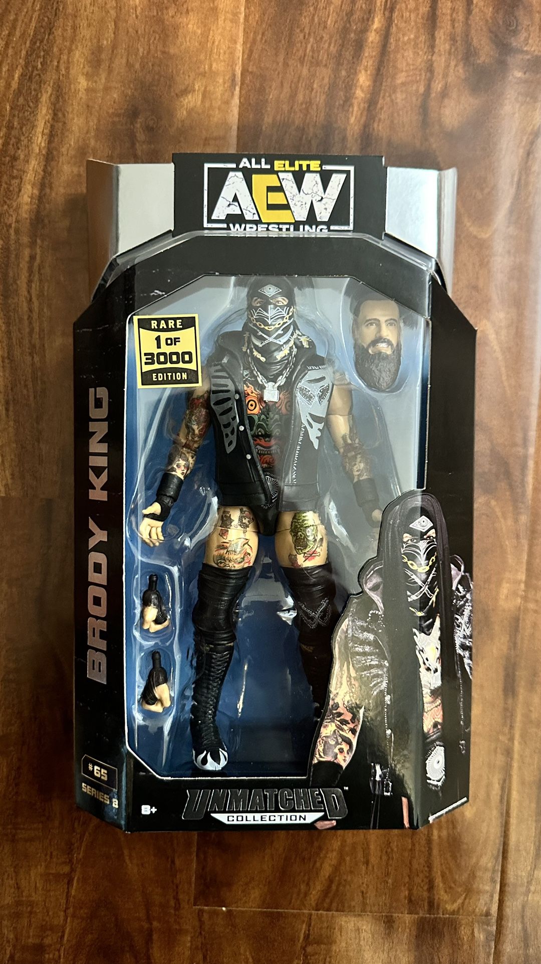 AEW Unmatched Series 8 Brody King Chase 1 of 3000 Figure