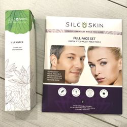 SilcSkin Full Face Pads For Wrinkles And Cleanser