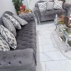 Sofa and loveseat