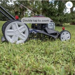 Black Max 21-inch 125cc Gas Push Mower with Briggs & Stratton Engine (Assembled Product Weight 46.9 lb; 22.10-inch Height)