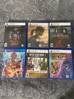 PS5 and PS4 videogames