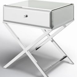Mirrored Nightstand/end Table  Set of 2 