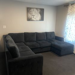 Chasidi U-Shaped Sectional Sofa Bed Pull Out Sleeper Couch With Storage Chaise