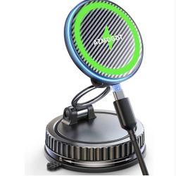 MagSafe Car Mount Charger 15W, Magnetic Wireless Car Charger 