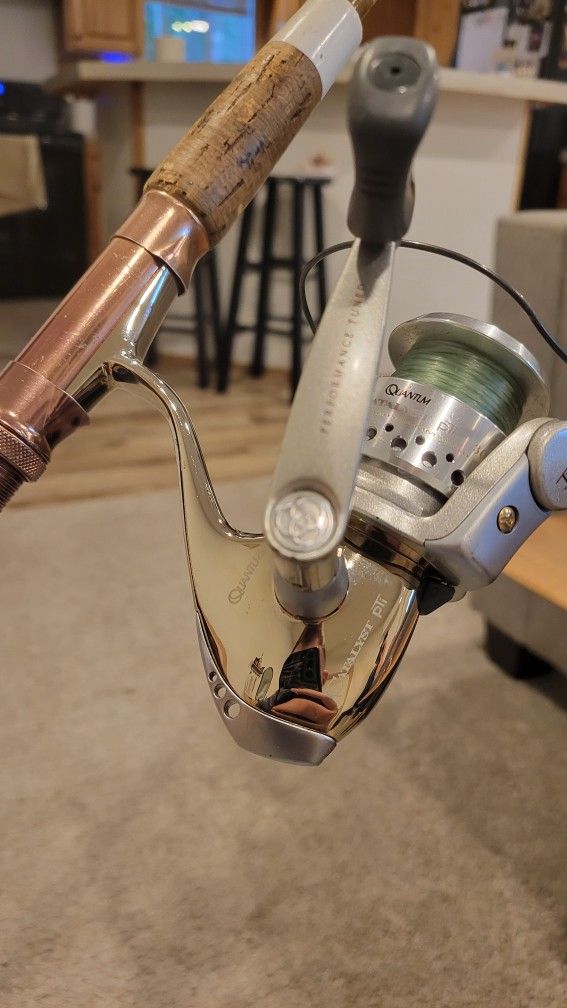 Quantum Pti30 Fishing Reel And Rod RARE