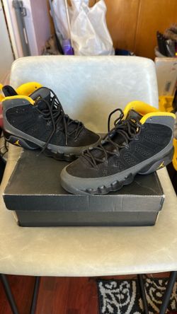 Air Jordan 9’s grey black and yellow