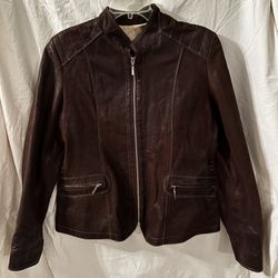 Small To Medium Suede Leather Jacket Made In Argentina By Sylvia Y Mario