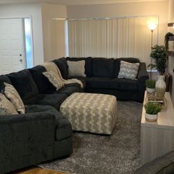 Sectional 4 Piece Slate Couch / Living Room Set 💥 Brand New ✨