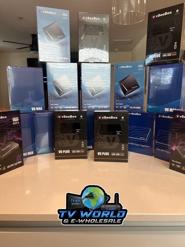 SuperBOX Super box S7 Models Max, S7 Pro, S6 Ultra, Supreme & Vsee V6 Plus, V6 Max Vsee Elite Mini, Elite Ultra 8 Authorized Wholesale distributors
