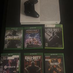 Xbox One S With Controller And Games