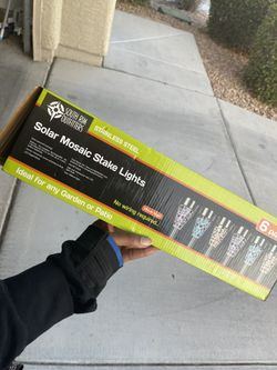 Solar Mosaic Stake Lights